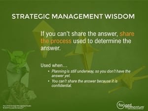 Strategic Management Wisdom - Communication